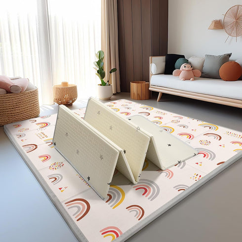 Mat,79"X71"Extra Tummy Baby Play Large Play Mat,Non-Toxic Time,Baby Play Mats for Floor,Waterproof,Baby Crawling