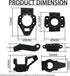 Nylon Front and Rear Hub Carrier Kit for 1/5 HPI ROVAN Baja KM 5T 5B 5SC ROFUN RC Car Parts