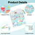 HAIJSEVR 2 Pack Waterproof Wet Bag, Cloth Diaper Wet Dry Bags with Zipper, Washable Travel Bags for Stroller Daycare