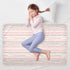 siphylline 52" 34" Pink and Light Gray Stripe Pattern Doodle Art Extra Large Resuable Potty Training Pad Soft Absorbent