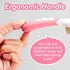 Set, Baby Hair Brush and Comb Soft Bristles Cradle Cap Brush for Newborns, Toddlers, Baby Registry Gift (Rose Red)