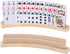 Exqline Curved Wooden Playing Card Holder Tray Rack Organizer Set of 2