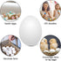 sportsvoutdoors 6pcs Set,Children Wooden Fake Eggs, White Wooden Easter Eggs, DIY Kitchen Pretend Play Food Kitchen