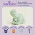 warmies Microwavable & Weighted Stuffed Animals, Green Long Neck Dinosaur - Heated Stuffed Animal Plushie for Warmth