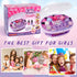 Set 3-12 Golray Kids Nail Polish for Girls, All-in-One Nail Art Kit - Dryer/ Glitter Powder/ False Nails/ Nail Decals/