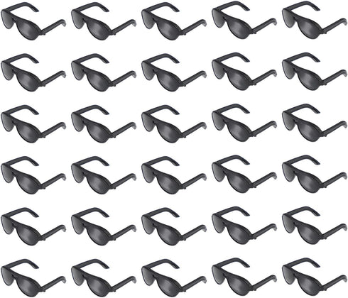 Toddmomy Mini Doll Glasses, 80Pcs Black Mini Sunglasses for Dolls