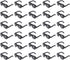 Toddmomy Mini Doll Glasses, 80Pcs Black Mini Sunglasses for Dolls