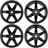 4Pack HIRCQOO RC Plastic Wheel Rims, 12mm Hex Hub OD 52mm Compatible with 1/10 On-Road Racing Touring Drift Car