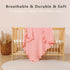 47"x47"| Organic Muslin Baby Blankets, Cotton Crib Blanket for Baby Infant Toddler, Super Soft and Lightweight Nursery
