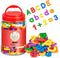 104PCS Magnetic Letters Numbers Alphabet Fridge Magnets, ABC 123 Educational Learning Toy Set for Toddlers Kids