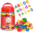 104PCS Magnetic Letters Numbers Alphabet Fridge Magnets, ABC 123 Educational Learning Toy Set for Toddlers Kids