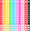 Zhanmai 30 Pieces Silicone Wristband Bulk, 10 Colors Adjustable Rubber Wristbands for Men Women