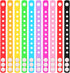 Zhanmai 30 Pieces Silicone Wristband Bulk, 10 Colors Adjustable Rubber Wristbands for Men Women
