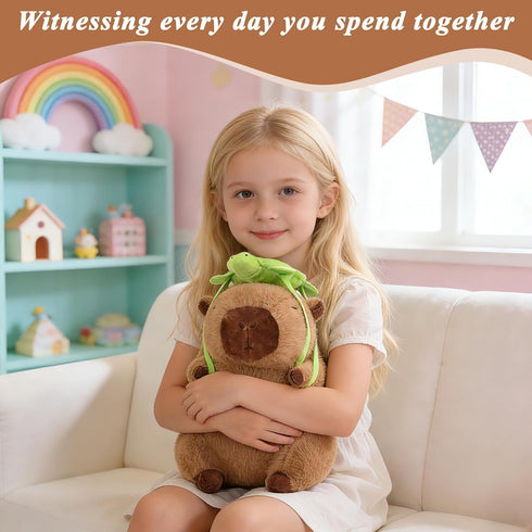 9 Inch Cute Capybara Plush,Capybara Stuffed Animal,Capibaras Peluches Kawaii Fluffy Soft Plush for Teens Birthday Gift