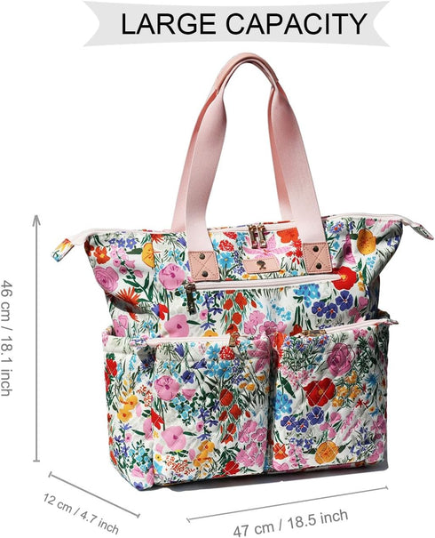 ESVAN Totepack Backpack 2 1 Diaper Tote Bag in for Women Multifunctional Large Capacity with Insulated Pockets Travel |