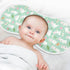 decor gift 4 Pack 22x11in Cotton Muslin Burp Cloths Large Breathable Cute Bunny Rabbit Butterfly Flower Light Green