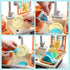 CUTE STONE Pretend Play Kitchen Sink Toys - Cooking Stove with Realistic Light and Sound