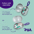 doddl Toddler Travel Utensil Case, Fits Toddler Fork, Spoon and Knife Sets, Clips to Bags & Strollers, Dishwasher Safe