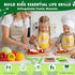 16PCS Sets Set 3-10 Kids Cooking Real Montessori Kitchen Tools for Toddlers - Kids Knife for Real Cooking