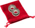 Infinity Hanayama Puzzle - Level 6, Red Velveteen Pouch, Bundle