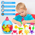 Toddler Suction Bath Toys: 18PCS Ocean Silicone Suction Cup Toys with Eggshell & Bag No Hole Mold Free Bathtub Shower Toys for Kids Ages 1-3 4-8 Sensory Fidget Window Toys Baby Travel Toys Gifts