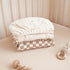 2 Pack, 52"x28" Konssy Muslin Crib Sheets for Boys, Soft Cotton Neutral Baby Sheets for Standard Crib Mattress (Coffee