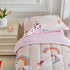 4 Set Set 1 Set 1 1 1 Pieces Toddler Bedding for Girls Light Pink Unicorn Toddler Bed - Soft Castle Rainbow Cute