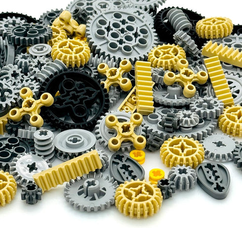Miutrue Set 6yrs+ Technical Parts Wheels Gears Building Blocks Accessories Pieces kit Construction Toys for Kids