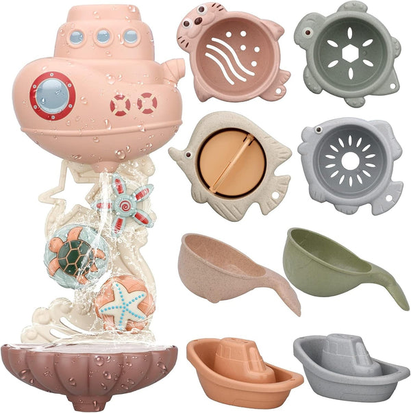 Bath Toys for Kids Ages 1-3 & Toddlers 2-4 - Infant/Baby Set