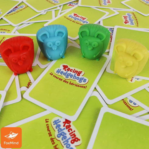 Foxmind Games Racing Hedgehogs - Family Betting Race Game by Dr. Reiner Knizia, Up to 5 Players