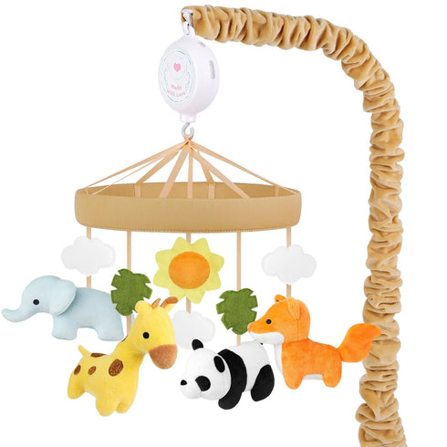Animals Baby Crib Mobile - Safari Baby Mobile for Crib with 12