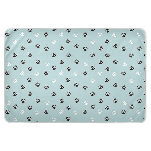 siphylline Animal Cat Paw Black White Cyan Extra Large Resuable Potty Training Pad