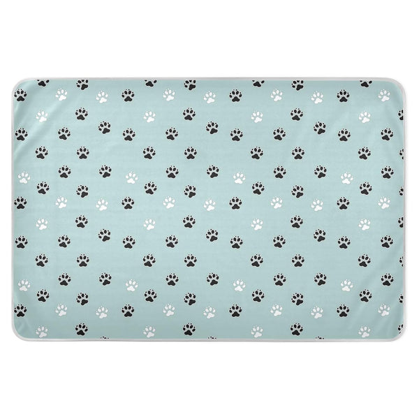 siphylline Animal Cat Paw Black White Cyan Extra Large Resuable Potty Training Pad
