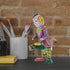 STOBOK Wind up Tinplate Drumming Clown Toy, Retro Collectible for Home and Office Decor