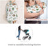 Set Watercolor Woodland Animal Tree Swaddle Blanket with Beanie Hat Newborn Receiving Blankets Baby Swaddle Wrap Soft
