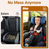 Travel Tray for Kids Car Seat - Silicone Car Seat Cup Tray, Travel Tray for Car Seat with Expandable Base for Fruit