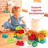 Soft Building Blocks STEM Montessori Toys, Large Construction Block Set with 42 Pieces and Storage for 12-18 Months