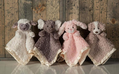 Mary Meyer Baby Lovey Putty Nursery - Newborn & Toddler Boys and Girls Security Blanket, 13 x 13-Inches, Pink Bunny