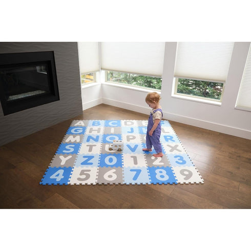 36 0-9, 74 74 (36 3 Tadpoles Foam Playmats for Kids, Interlocking Tiles Teach the ABCs and Numbers Total Floor Coverage