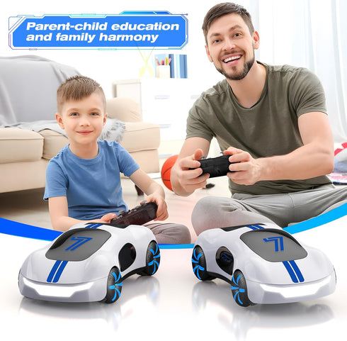 Gesture Sensing Remote Control Car, Drift RC Stunt Car with Light Spray & Sound, 2.4GHz Hobby Cars Toy for Kids, 360°