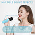 Mini Karaoke Machine for Kids, Portable Bluetooth Speaker with Wireless Microphone, Green Dinosaur Design