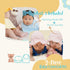 Set, 100% Baby Muslin Sun Hat & Bib Cotton Gauze, Made in Korea, Breathable Baby Bonnet with Soft Neck Band