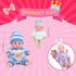 Vueos 4 7 Inch Playset 4 3+ Pcs Baby Doll with Adorable Clothes, Mini Reborn Baby Dolls Nursery Toys for Toddlers Girls