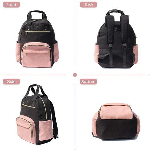 ESVAN Backpack, Pack Diaper Bag Large Capacity Multifunction Baby Essentials Fashion Travel Linen Canvas office Laptop
