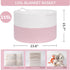 115L INDRESSME Extra Large Pink Laundry Basket for Nursery Stuffed Animal Storage, Blanket Rope Baby Baskets Kids Toy