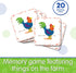 The Learning Journey My First Memory Game - Farm Memory - 20 Card Matching Game - Educational Toddler Gifts for Ages 2+