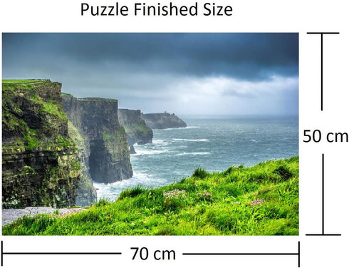 DeerBird 1000 1000 19.69 27.55 Inches Piece Large Jigsaw Puzzle - Cliffs of Moher, Ireland - Piece Puzzles for Adults