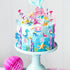 DPKOW 23pcs Iridescent Mermaid Birthday Cake Toppers, Ocean-Themed Cupcake Toppers for Kids Birthdays & Baby Showers
