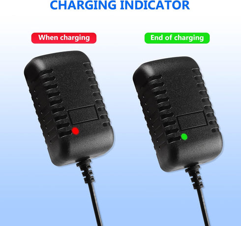 12 Volt Battery Charger for Kids Electric Car Riding Toy, 14.4V 1000MA Power Adapter with Red Square Plug