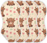 FUQIUMI 4 22"x 11" Highland Cow Animal Floral Print Muslin Burp Cloths for Babies,Soft Cotton Layer Burping Cloths